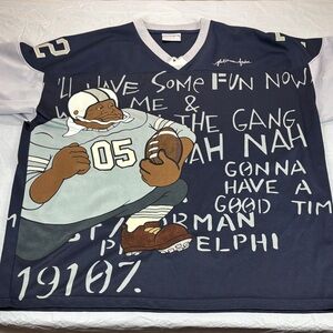 PLATINUM FUBU FAT ALBERT NAVY/GRAY SHIRT